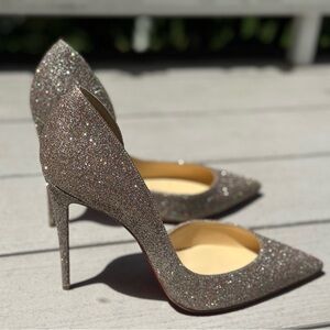 SOLD Christian Louboutin Irizia glitter pumps size 41